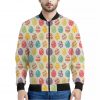 Colorful Cute Easter Eggs Pattern Print Bomber Jacket