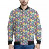 Colorful Ice Cream Pattern Print Bomber Jacket