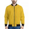 Corn Texture Print Bomber Jacket