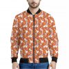 Cute Corgi Pattern Print Bomber Jacket