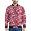 Cute Easter Eggs Pattern Print Bomber Jacket