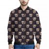 Cute English Bulldog Pattern Print Bomber Jacket