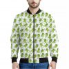 Cute Frog Pattern Print Bomber Jacket
