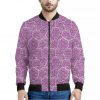 Cute Grape Pattern Print Bomber Jacket