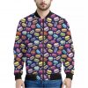 Cute Macarons Pattern Print Bomber Jacket