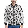 Cute Ninja Pattern Print Bomber Jacket