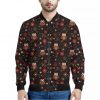 Cute Owl Print Bomber Jacket