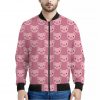 Cute Pink Pig Pattern Print Bomber Jacket