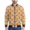 Cute Red Panda And Bamboo Pattern Print Bomber Jacket