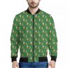 Cute Shamrock Saint Patrick's Day Print Bomber Jacket