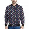 Cute Wizard Pattern Print Bomber Jacket