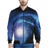 Deep Space Milky Way Print Bomber Jacket