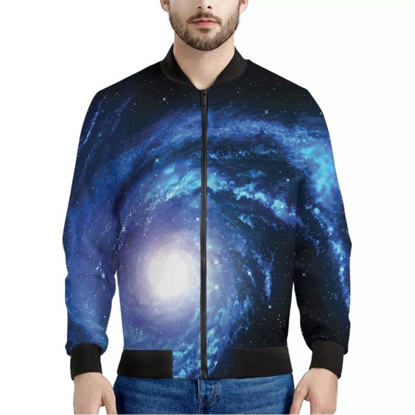 Deep Space Milky Way Print Bomber Jacket