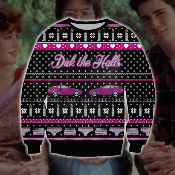 Drink The Halls Knitting Pattern 3D Print Ugly Sweatshirt