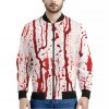 Dripping Blood Print Bomber Jacket