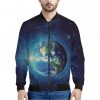Earth And Space Print Bomber Jacket
