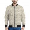Egypt Hieroglyphs Pattern Print Bomber Jacket