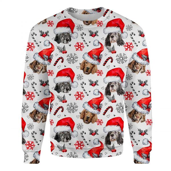 English Setter Xmas Decor Ugly Christmas Sweatshirt Animal Dog Cat Sweater Unisex