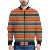 Ethnic Mexican Blanket Pattern Print Bomber Jacket