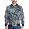 Fern Fossil Print Bomber Jacket
