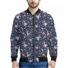 Floral Ballet Pattern Print Bomber Jacket