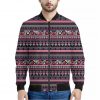 Floral Ethnic Pattern Print Bomber Jacket
