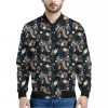 Flower Dream Catcher Pattern Print Bomber Jacket