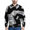 Flying USD Print Bomber Jacket