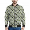 Frankenstein Eyeball Pattern Print Bomber Jacket