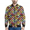 French Macarons Pattern Print Bomber Jacket