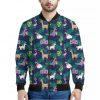 Funny Christmas Decoration Pattern Print Bomber Jacket