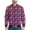 Funny Halloween Pumpkin Pattern Print Bomber Jacket