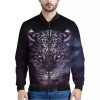 Galaxy Jaguar Print Bomber Jacket