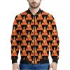 Gautama Buddha Pattern Print Bomber Jacket