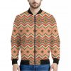 Geometric Pendleton Navajo Pattern Print Bomber Jacket