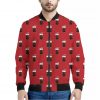 Glass Of Cola Pattern Print Bomber Jacket