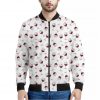 Glasses Of Wine Pattern Print Bomber Jacket