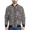 Glen Plaid Patchwork Pattern Print Bomber Jacket