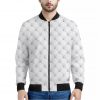 Golf Ball Pattern Print Bomber Jacket