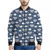Good Night Koala Pattern Print Bomber Jacket