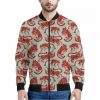 Gouache Tiger Pattern Print Bomber Jacket