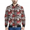 Halloween Monsters Pattern Print Bomber Jacket