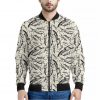 Hand Drawn Mantis Pattern Print Bomber Jacket
