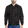 Hand Of Glory Black Magic Witch Print Bomber Jacket