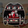 Happy Human Holiday Knitting Pattern 3D Print Ugly Christmas Sweatshirt