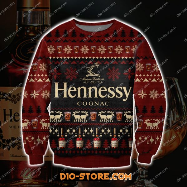 Hennessy Cognac 3D Print Ugly Sweatshirt