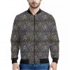 Indian Boho Elephant Pattern Print Bomber Jacket