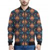Indian Floral Paisley Pattern Print Bomber Jacket