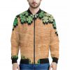 Irish Four Leaf Clovers Wood Print Bomber Jacket