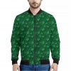 Irish Leaf St. Patrick's Day Print Bomber Jacket